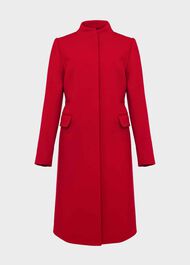 Rhiannon Wool Blend Coat, Red, hi-res