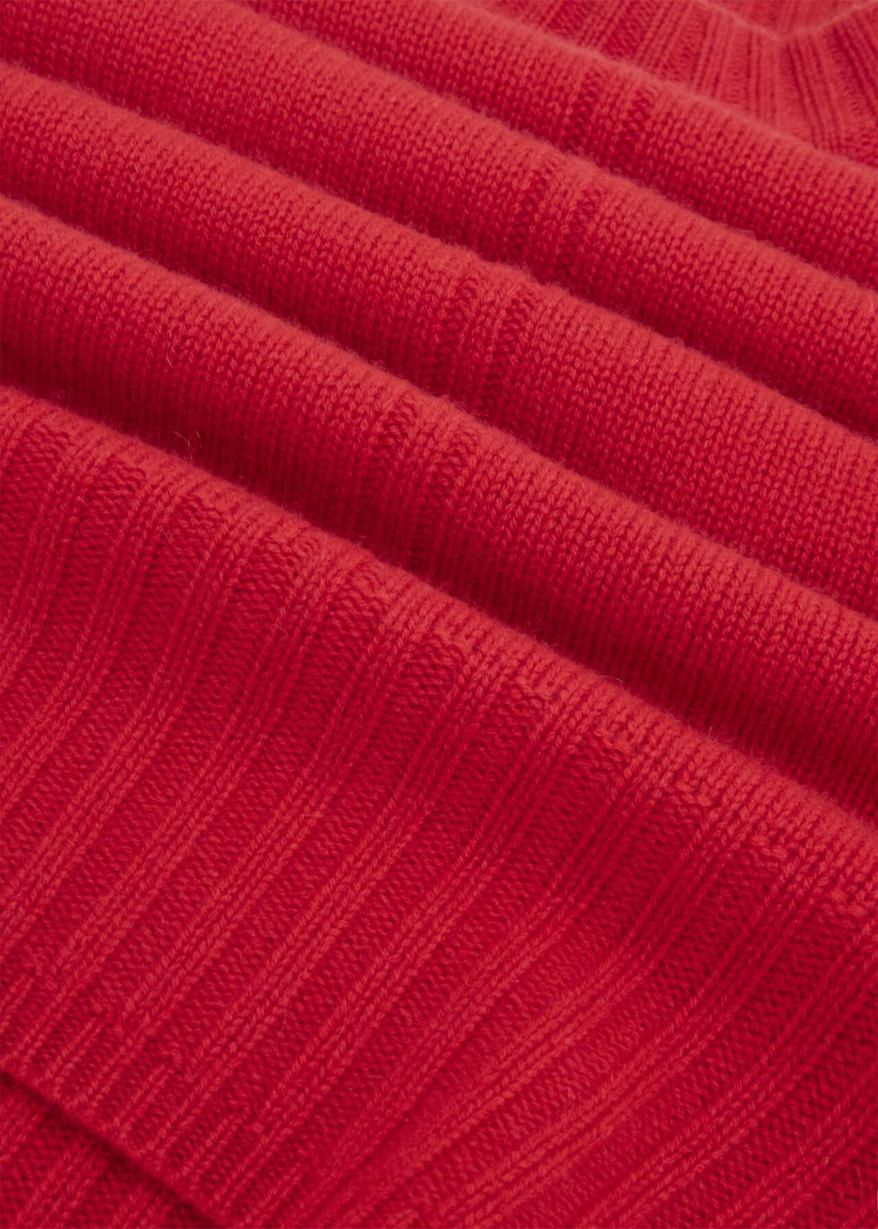Dora Wool Cashmere Sweater, Vibrant Red, hi-res