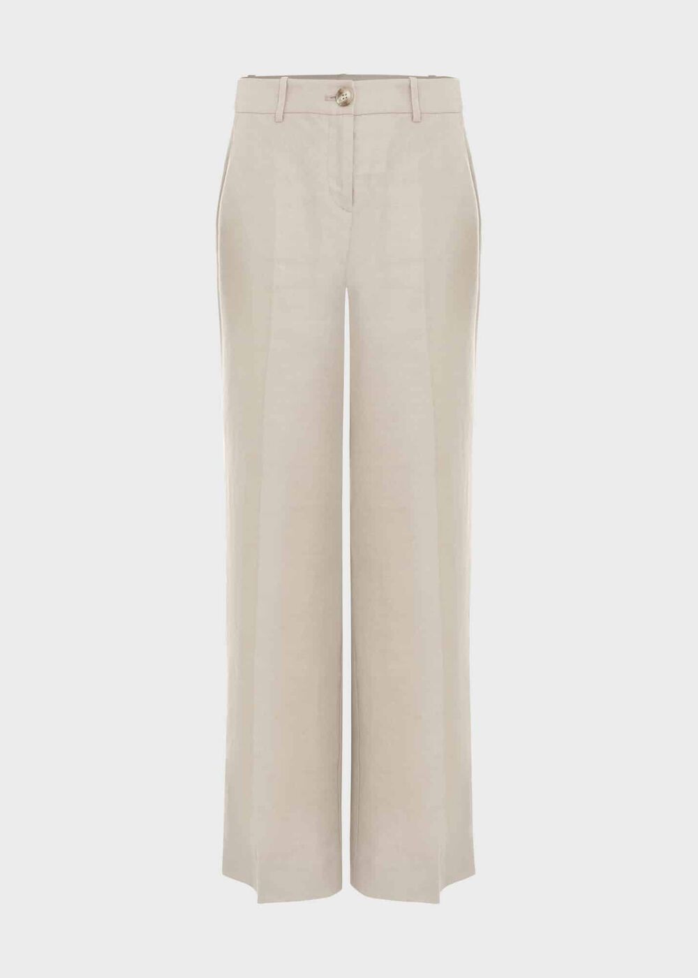 Roberta Wide Linen Pants, Neutral, hi-res
