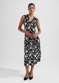 Joanna Dress, Black Cream, hi-res