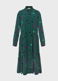 Nory Midi Dress, Green Multi, hi-res