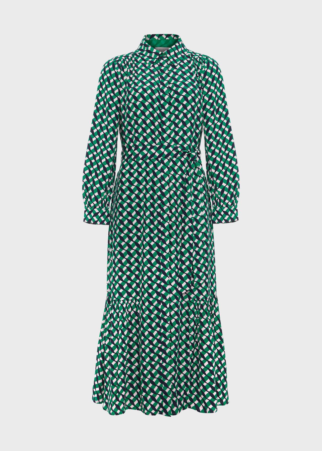 Emberly Shirt Dress, Green Multi, hi-res