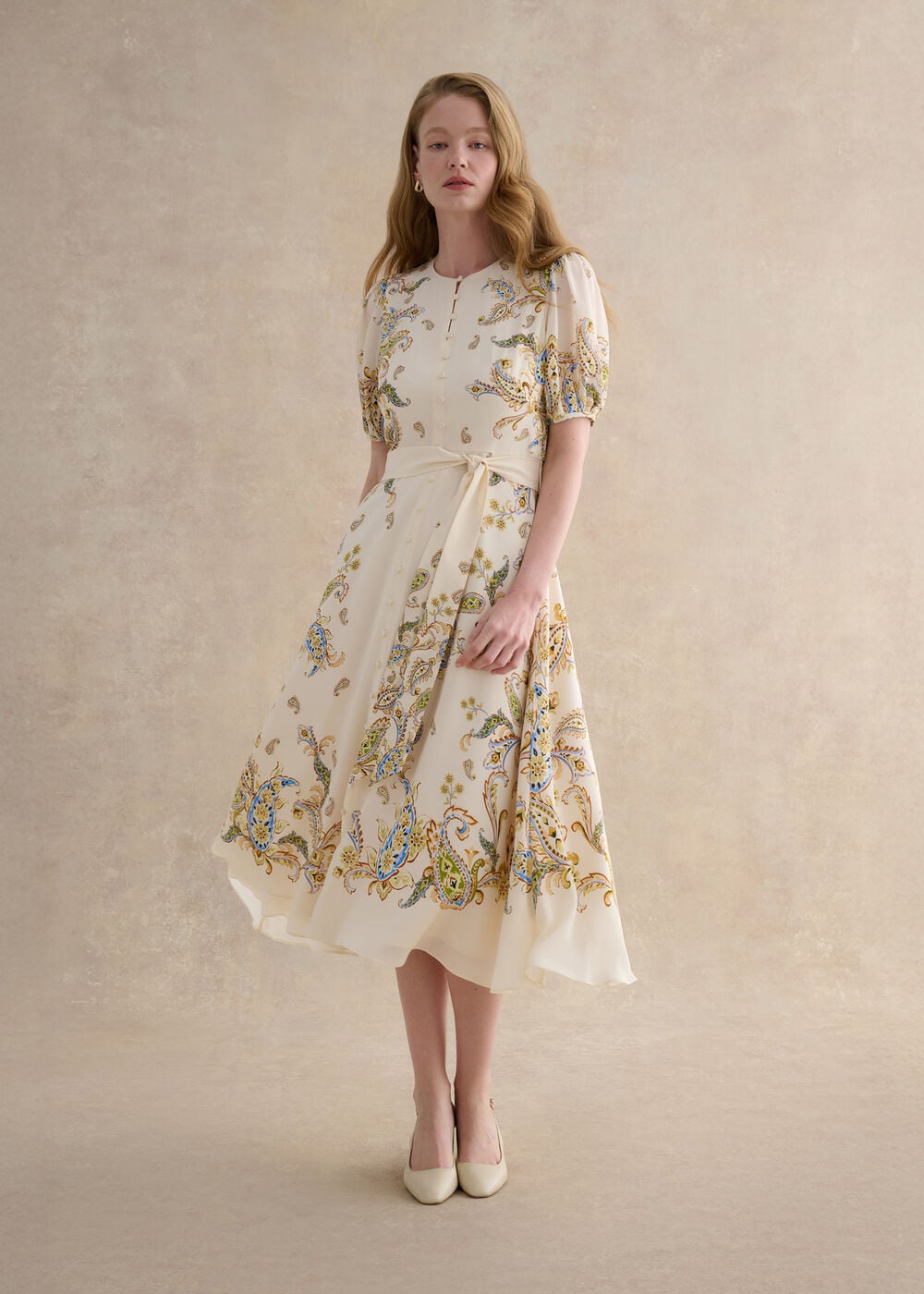 Alma Paisley Silk Dress | Hobbs US | Alma Paisley Silk Dress | Hobbs US |