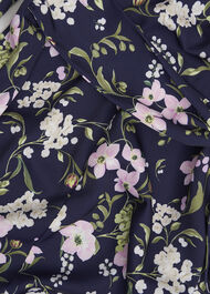 Sabine Floral Tie Dress, Midnight Multi, hi-res