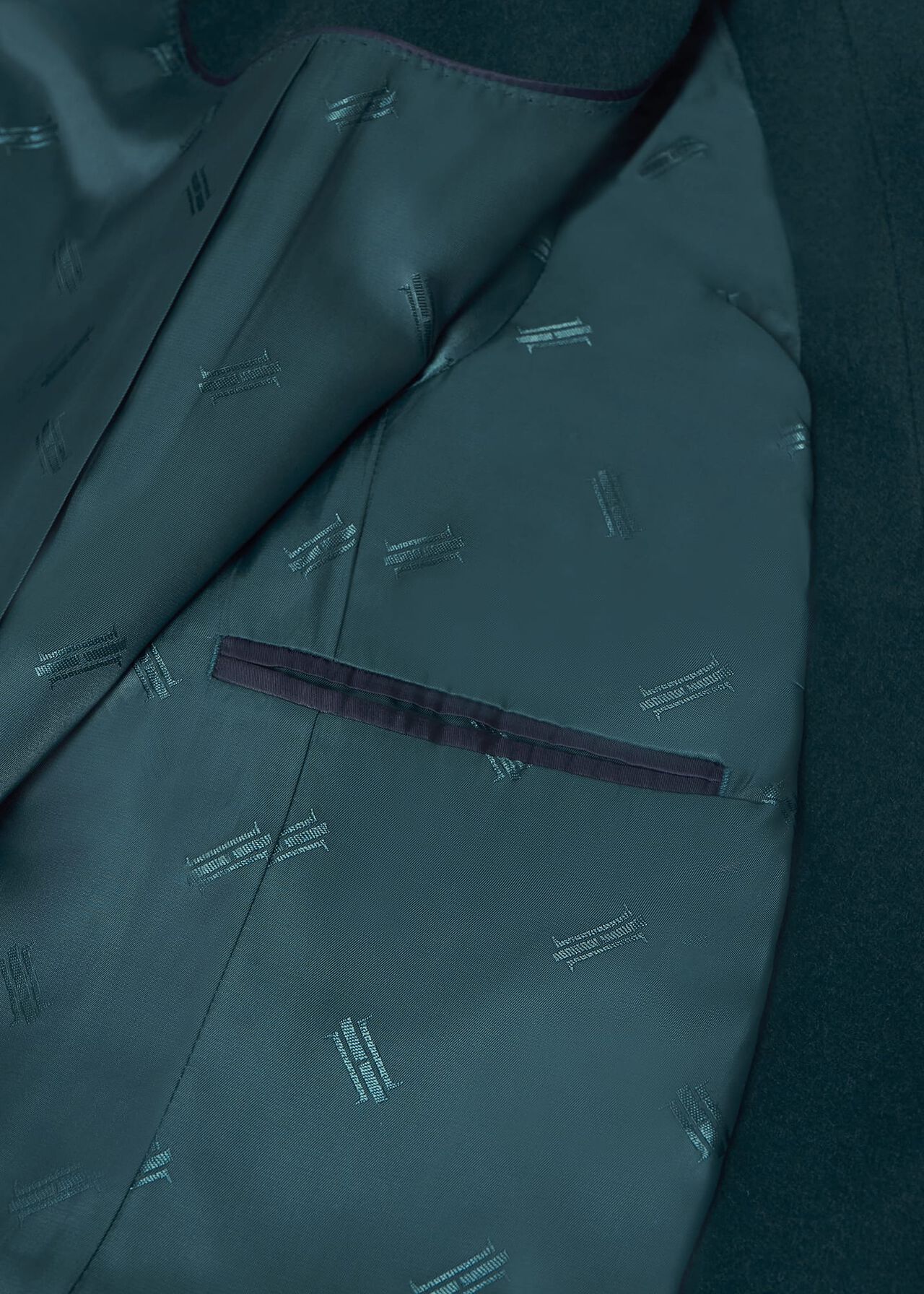 Cavendish Wool Coat, Kyanite Green, hi-res