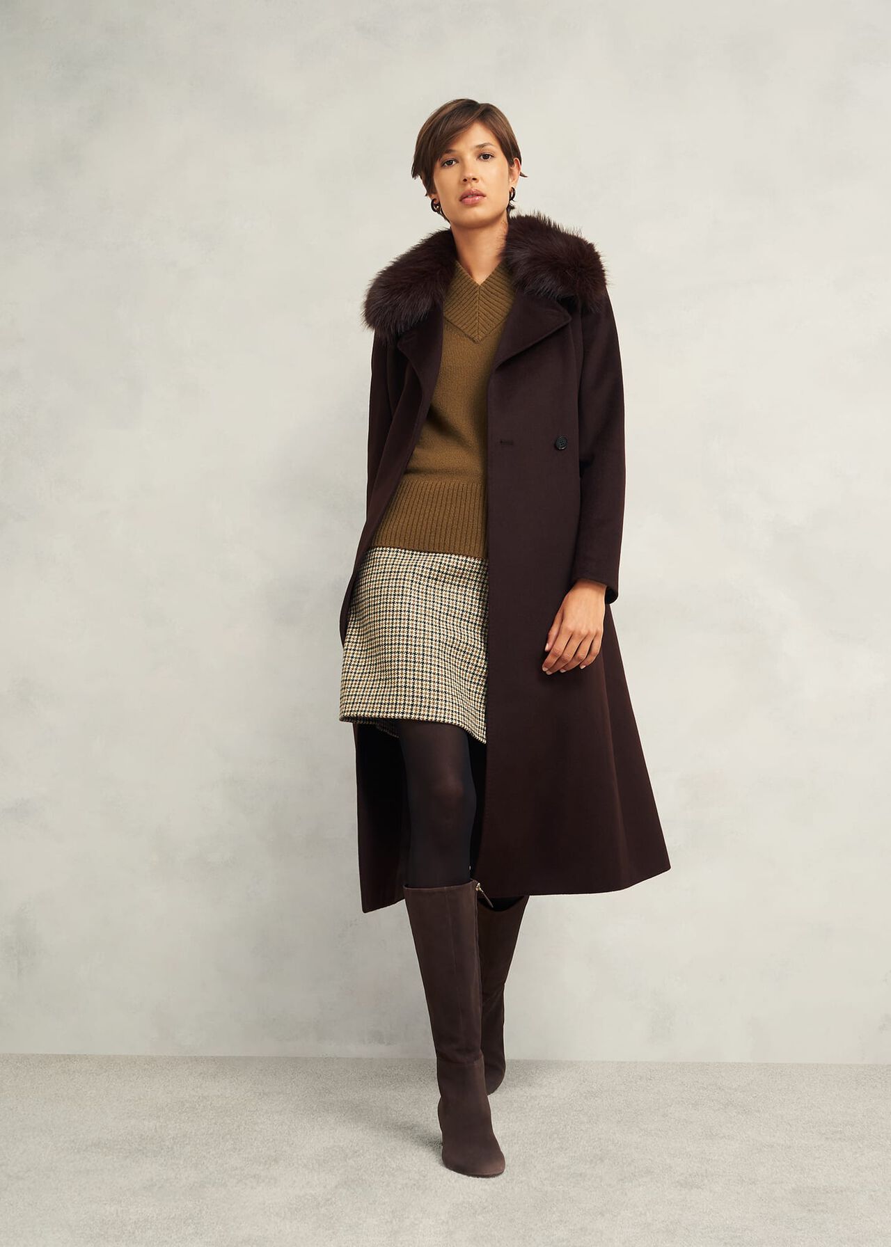 Becky Wool Blend Sweater, Toffee, hi-res