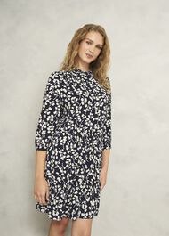 Lacey Dress, Navy Cream, hi-res