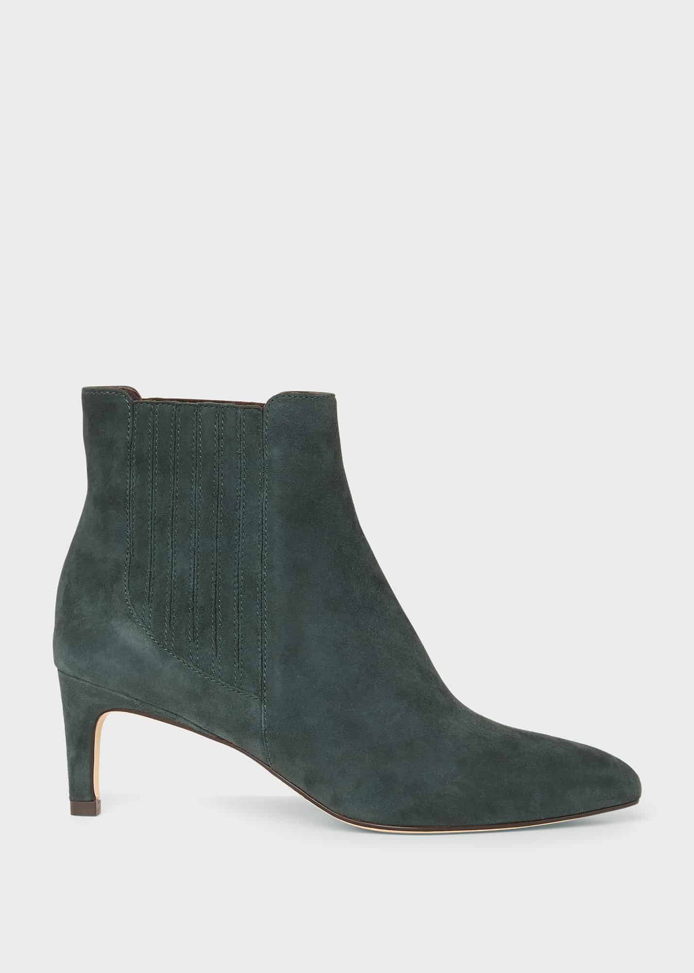 Womens green 2025 ankle boots