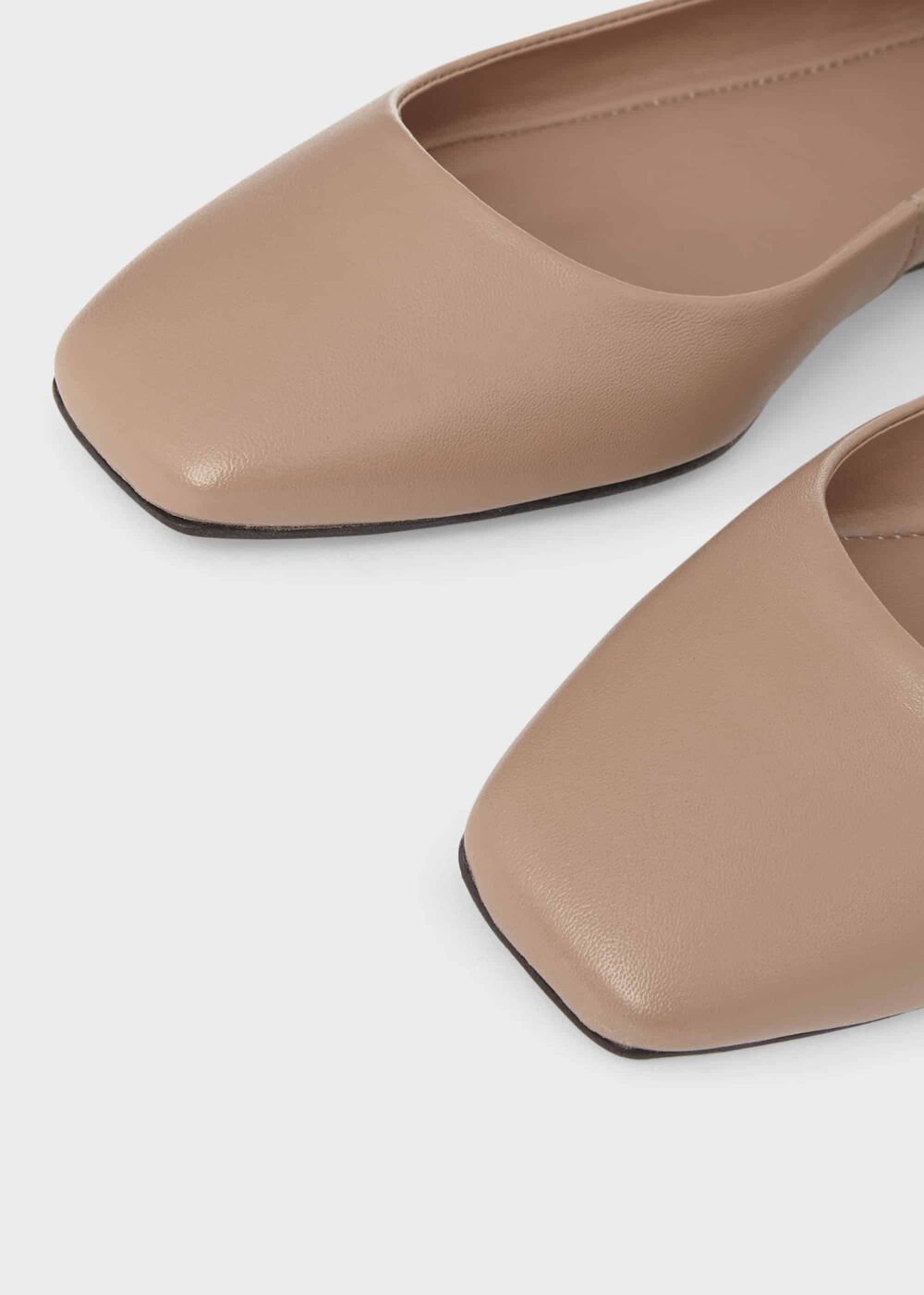 Jemma Leather Ballerinas , Fawn, hi-res