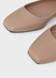 Jemma Leather Ballerinas , Fawn, hi-res