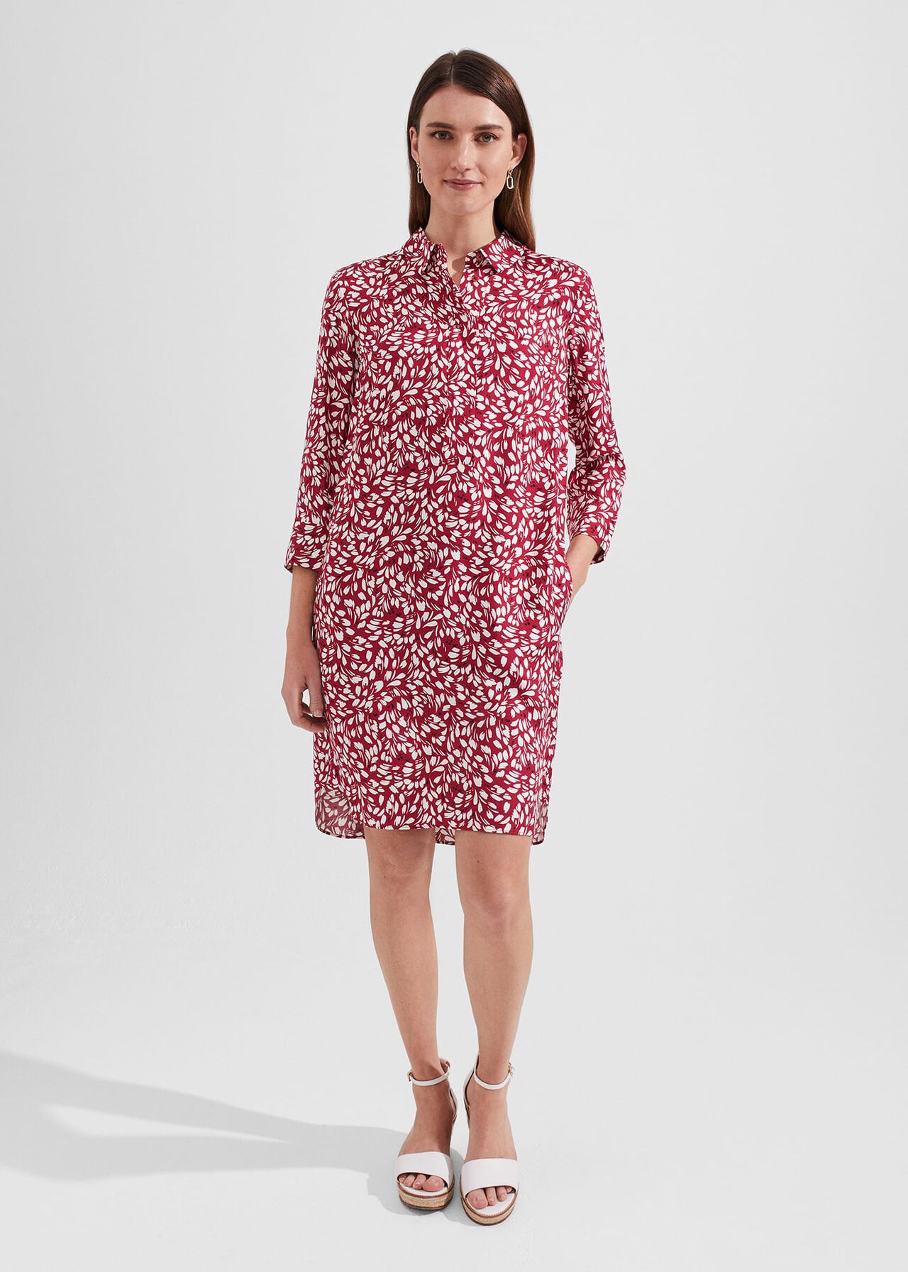 Marciella Dress, Cranberry Multi, hi-res