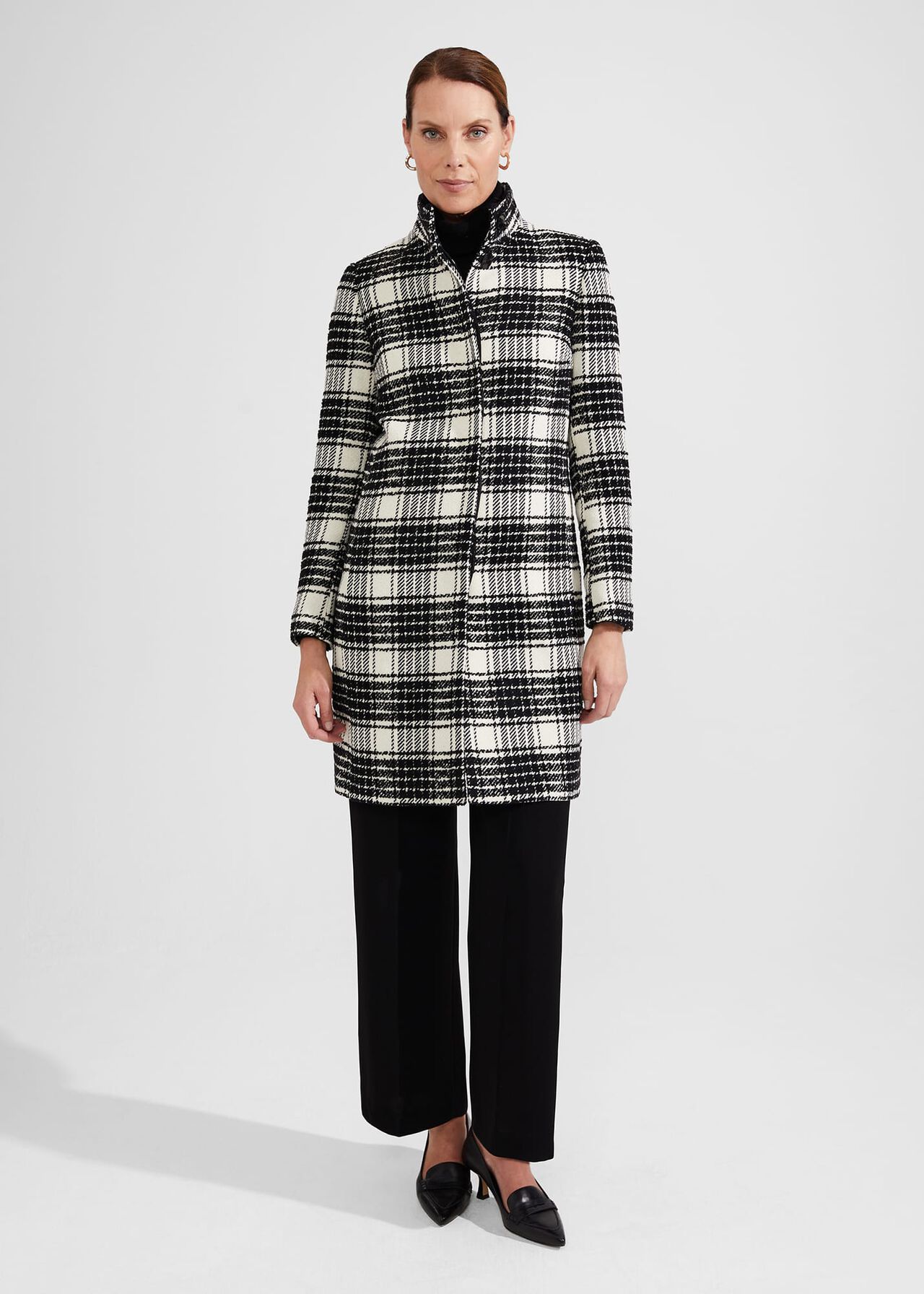Petite Dani Coat, Black Ivory, hi-res