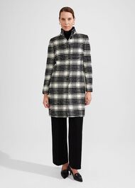 Petite Dani Coat, Black Ivory, hi-res