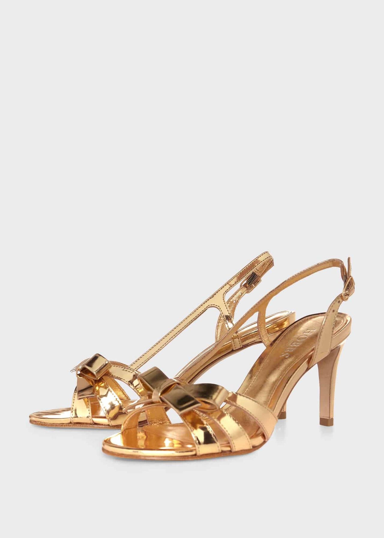 Anastasia Bow Sandal, Pale Gold, hi-res