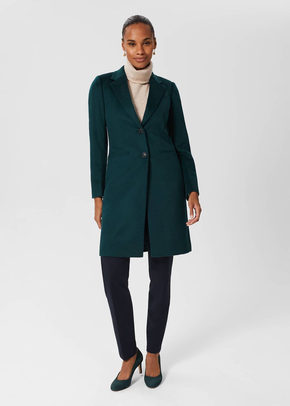 Tilda Coat, Dark Green, hi-res
