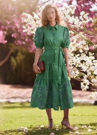 Rosette Broderie Dress Outfit, , hi-res