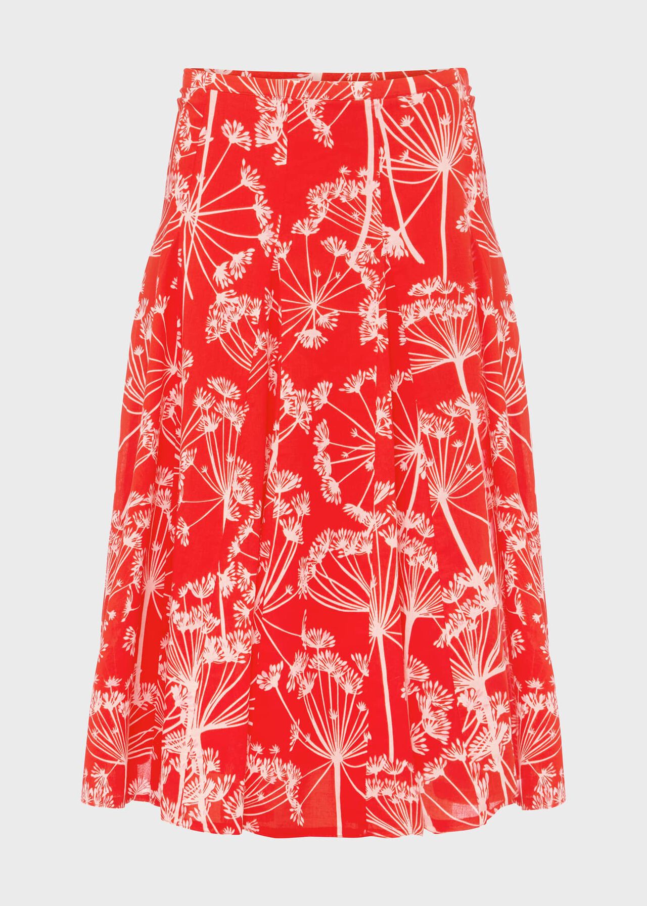 Melina Skirt, Coral Red Ivory, hi-res