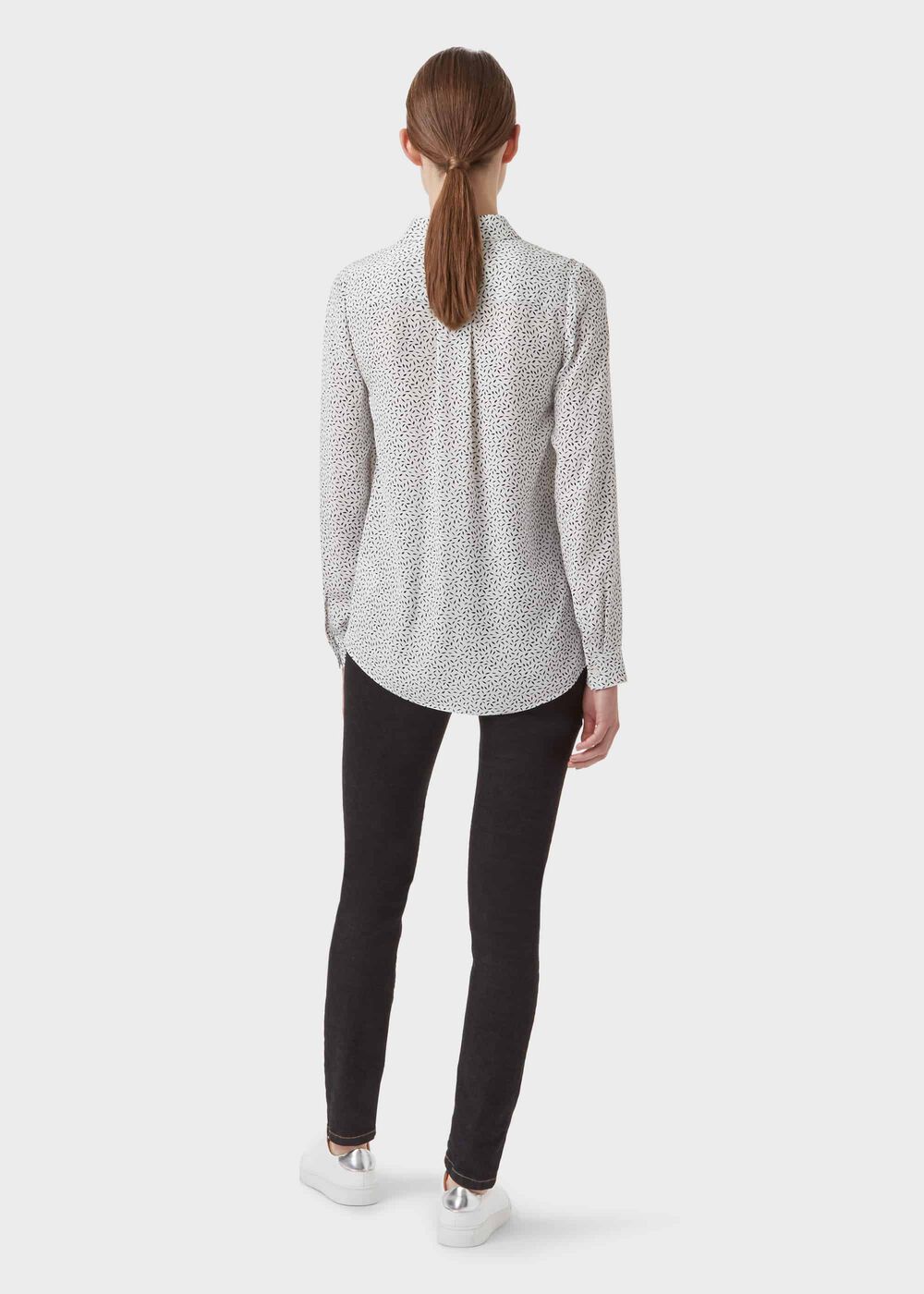 Meredith Shirt, Ivory Navy, hi-res