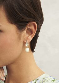 Priscilla Earrings, Gold Ivory, hi-res