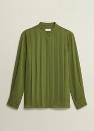 Arizona Blouse, Moss Green, hi-res