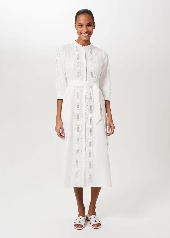 Diana Broderie Midi Dress