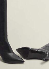 Aliya Knee Boots, Black, hi-res