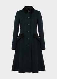 Maryam Wool Coat, Forest Green, hi-res