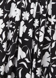 Aliza Jersey Dress, Black Ivory, hi-res