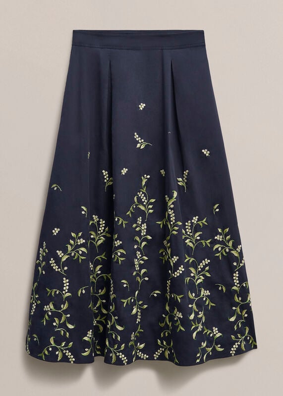 Annie Floral Embroidered Skirt