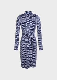 Sandrine Dress, Navy Multi, hi-res
