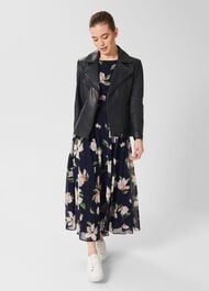 Petite Carly Floral Dress, Navy Multi, hi-res