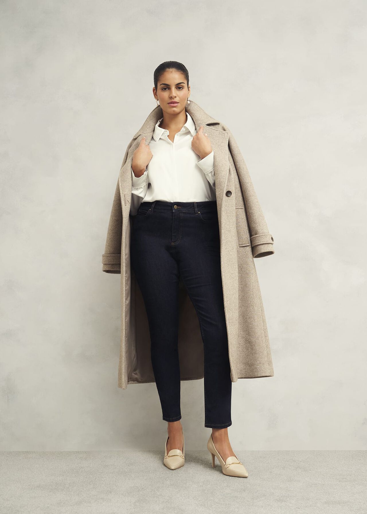 Maisey Embelished Shirt, Ivory, hi-res