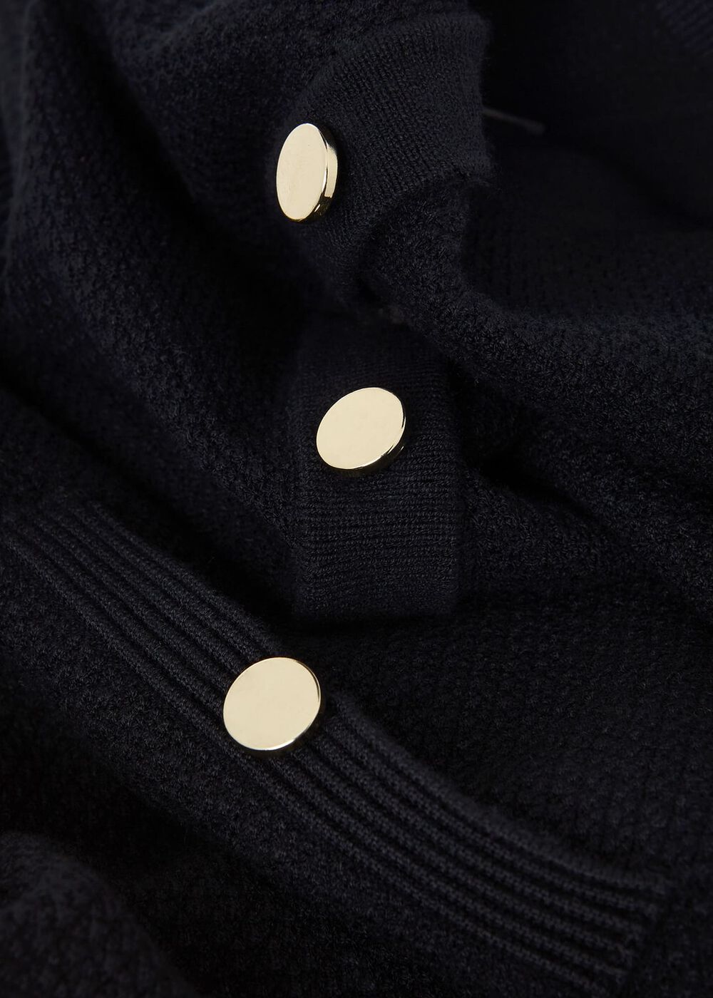 Noa Knitted Dress, Black, hi-res