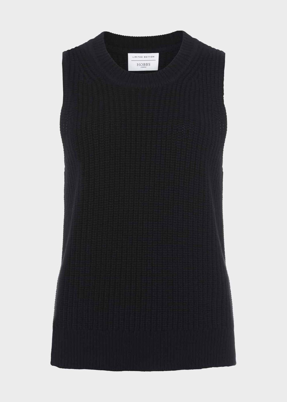 Selborne Cotton Wool Tank, Black, hi-res