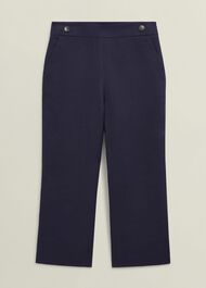 Josephine Linen Trousers, True Navy, hi-res