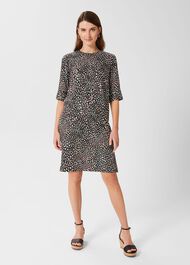 Iza Tunic Dress, Black Multi, hi-res