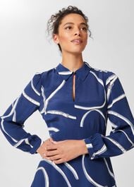 Brea Dress, Deep Blue Multi, hi-res