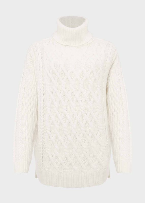 Emmeline Cable Jumper with Alpaca
