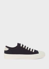 Bess Canvas Trainers, Navy, hi-res