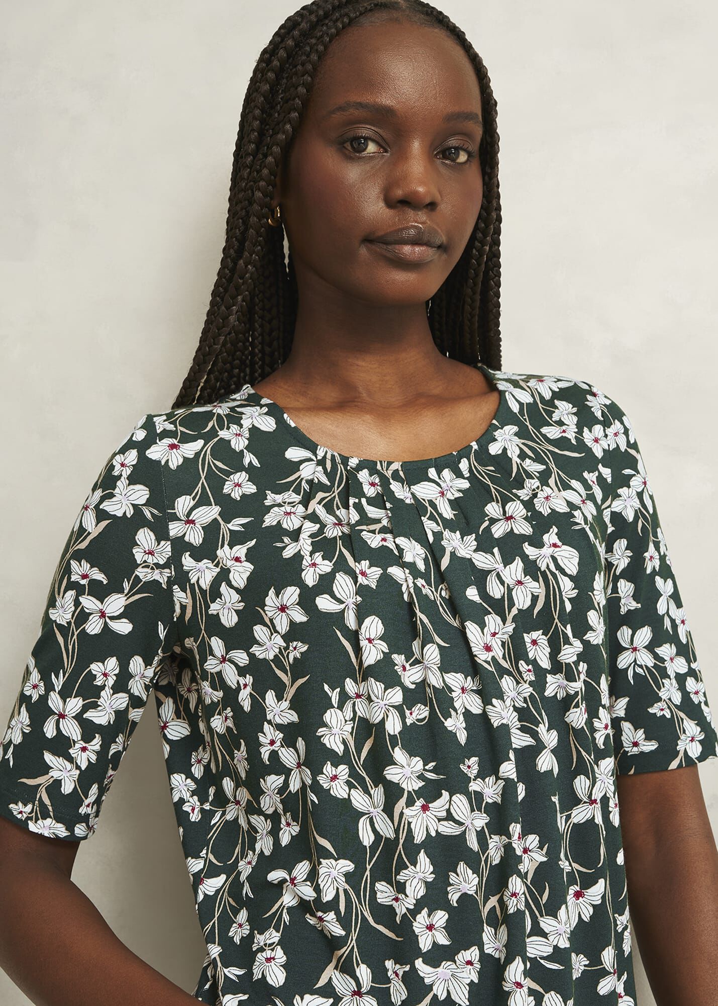 Jacqueline Print Top | Hobbs UK |