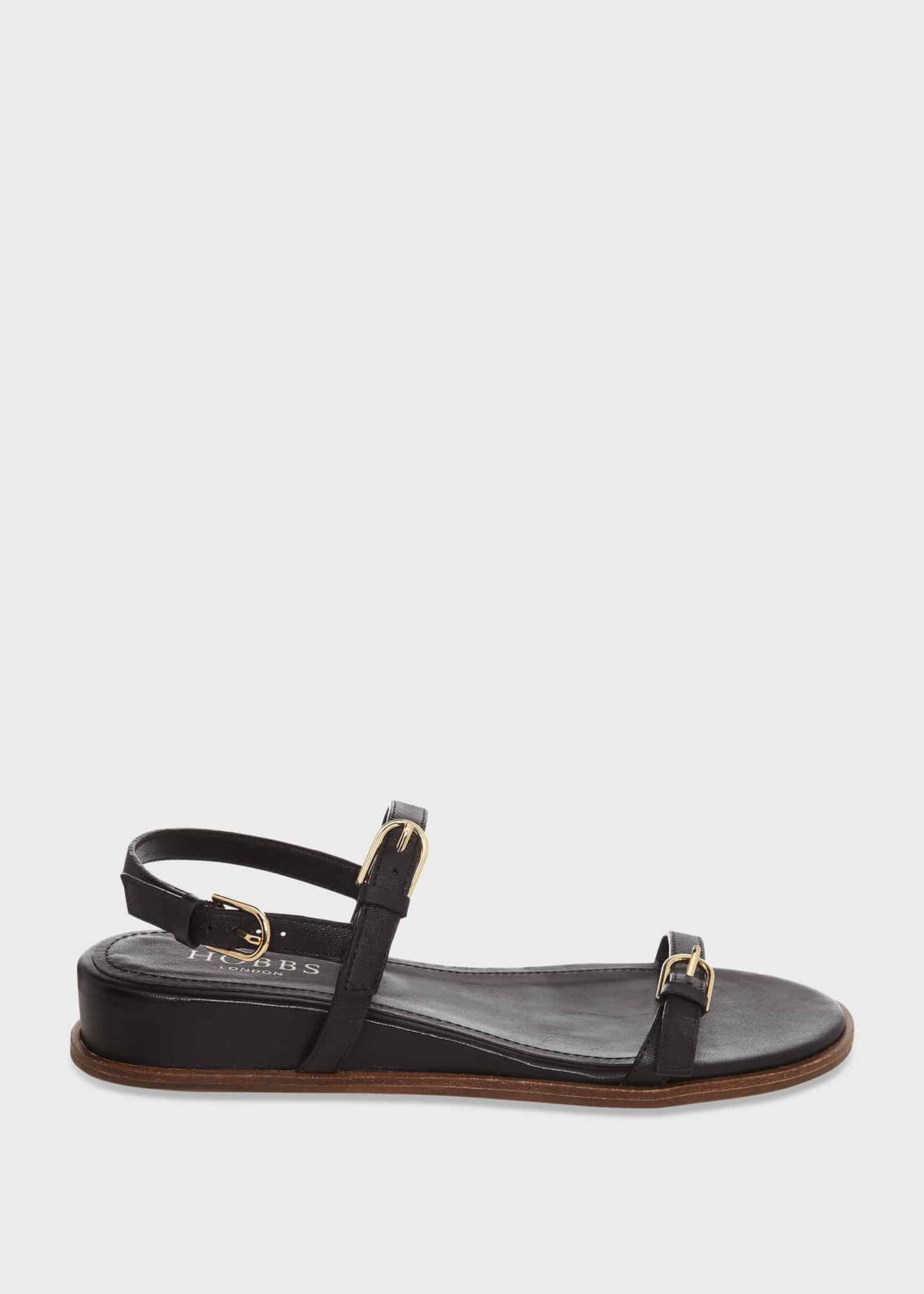 Lila Footbed Sandal, Black, hi-res