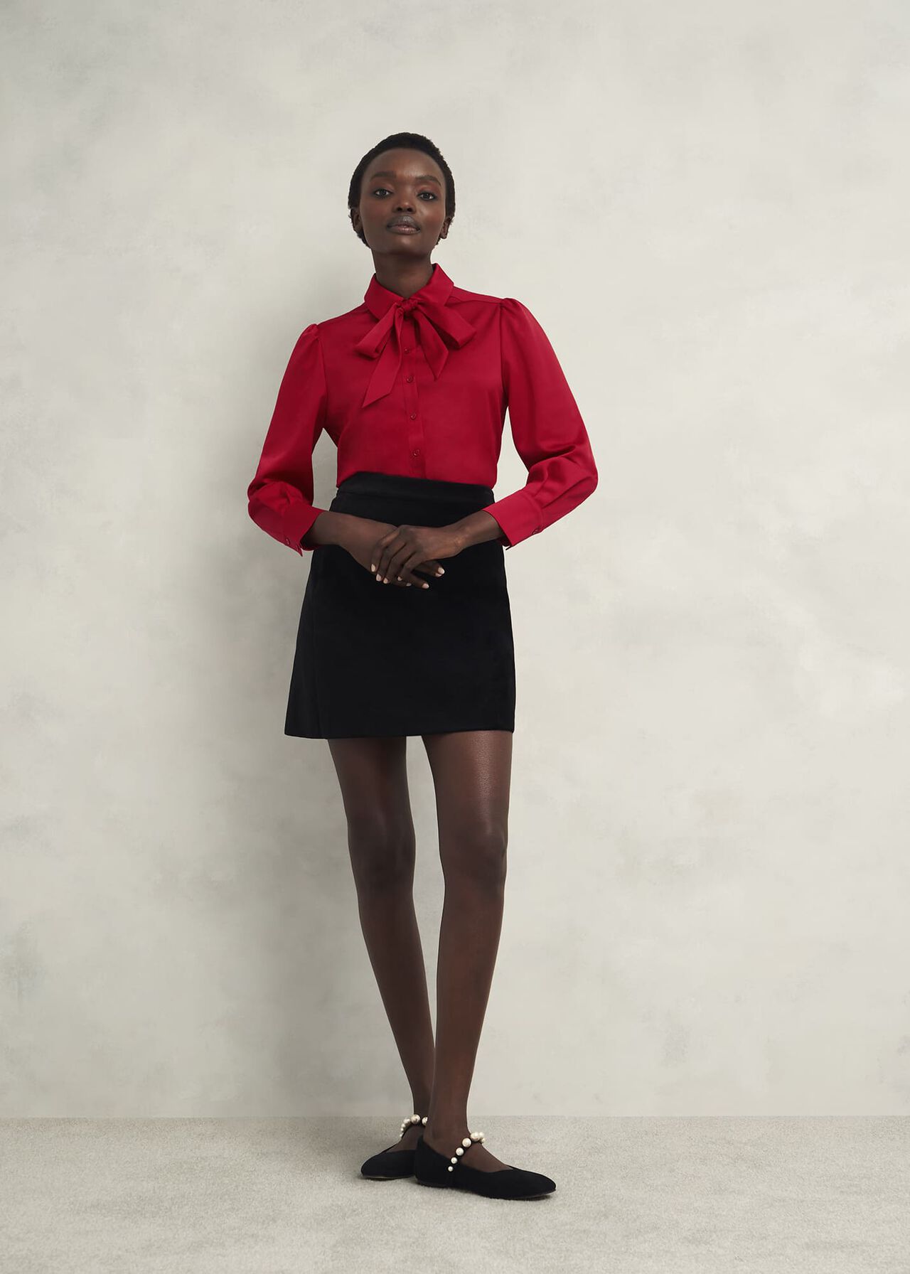 Ruby Blouse, Red, hi-res