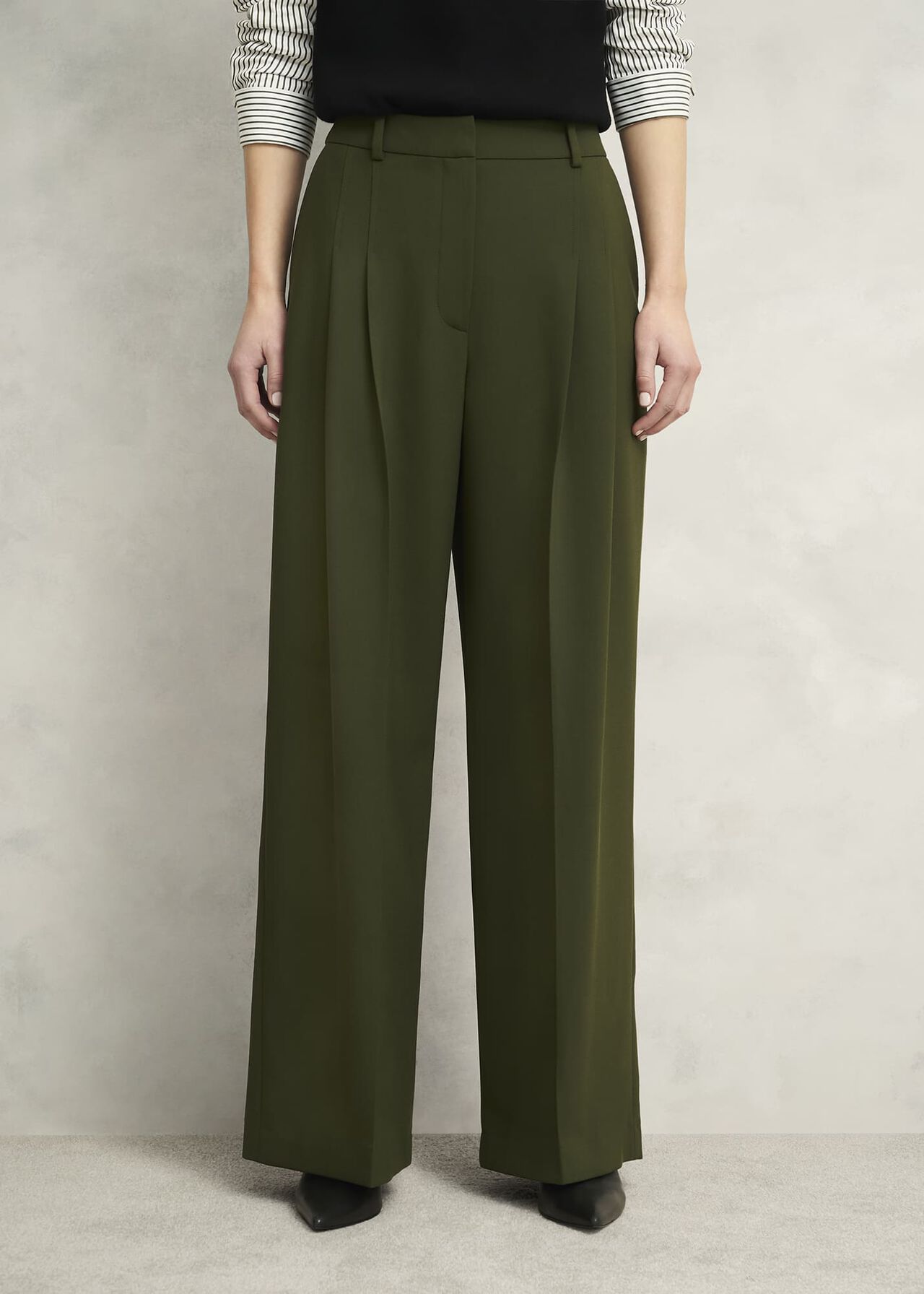 Alya Wide Pants, Dark Fern Green, hi-res