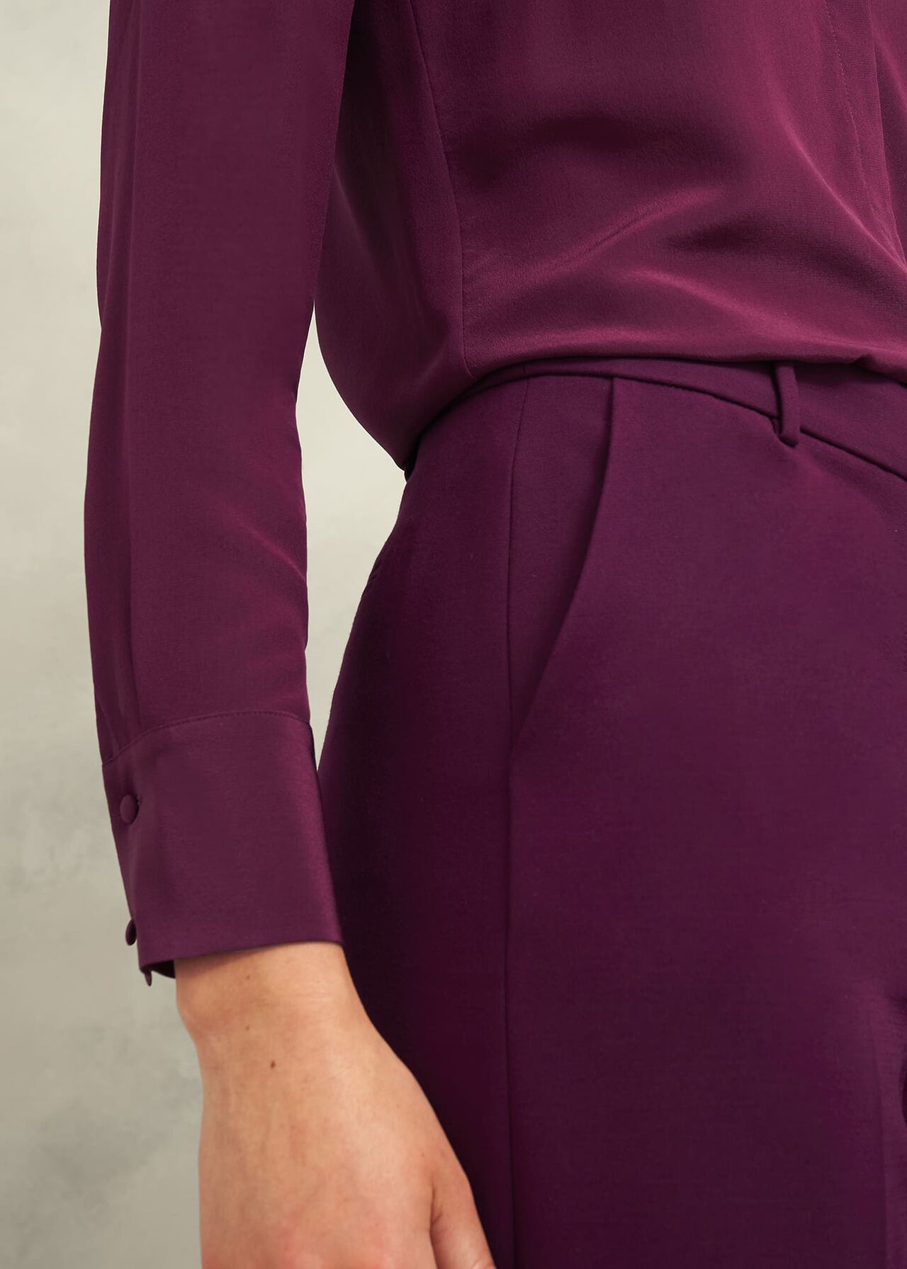 Sami Wide Pants, Warm Plum, hi-res