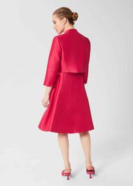 Petite Julietta Silk Blend Jacket, Fuchsia Pink, hi-res