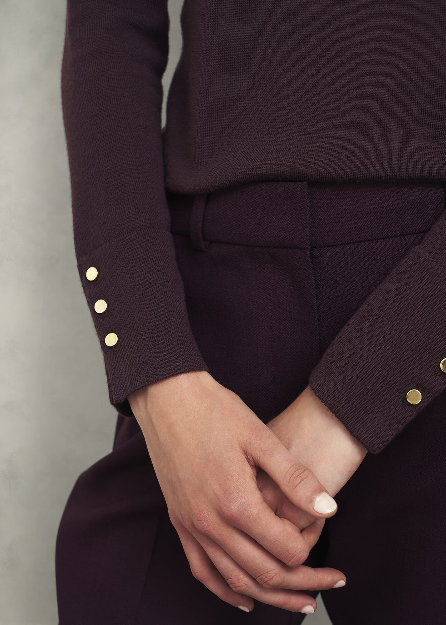 ホブズ HOBBS LARA MERINO ROLL NECK （DEEP PLUM） Mischa Turtle Neck | Hobbs US |
