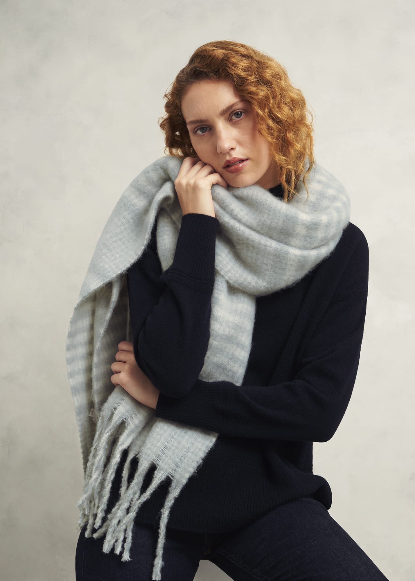 Sasha Check Scarf