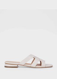 Alexandra Leather Sandals, White, hi-res