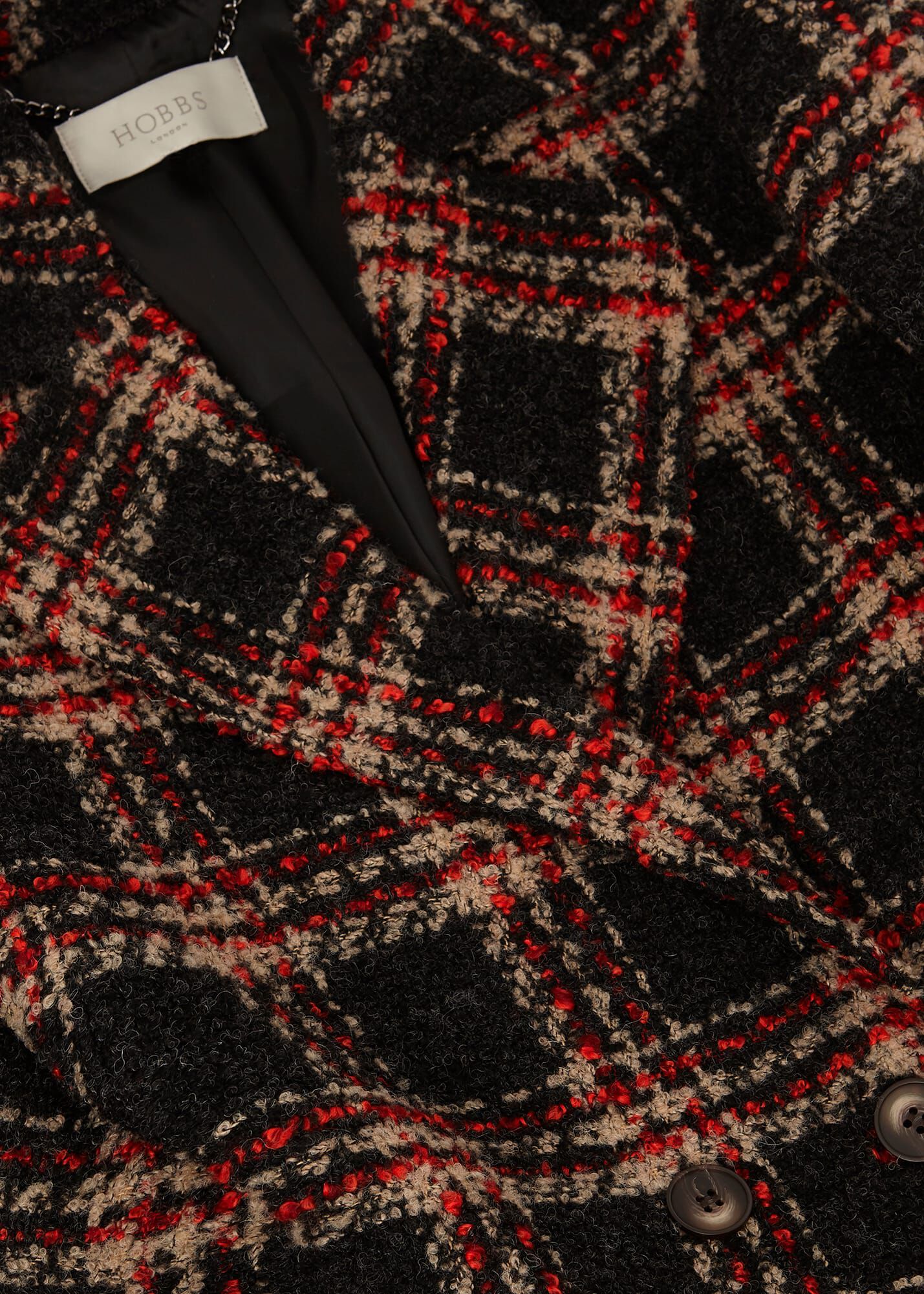 Hobbs checked coat sale