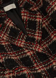 Carmina Check Coat With Wool, Grey Multi, hi-res